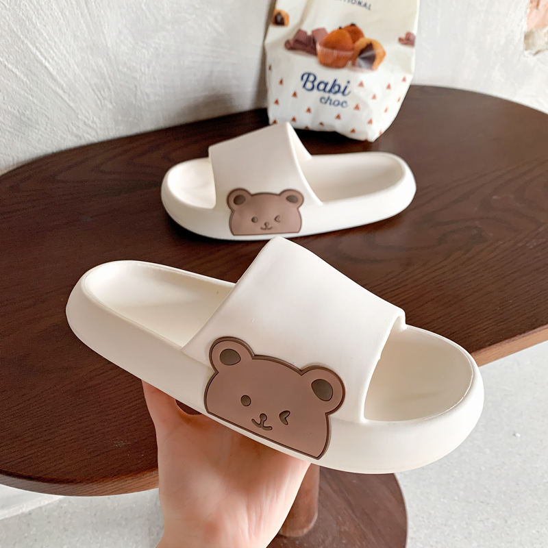 2026 New Cartoon Style Women’s Summer “Squishy” Feel Slippers, Non-Slip and Deodorizing, Suitable for Outdoor Wear, Home Use, and Bathroom Showers—Couple’s Slippers
