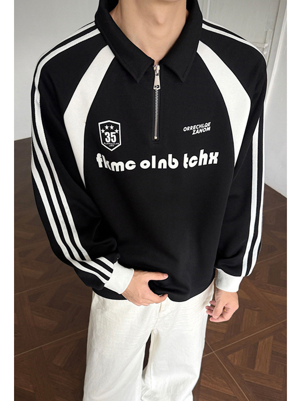 2026 Autumn new styles Portrait with large collar and blue long sleeve T-shirt M-5X HT26729-T P38