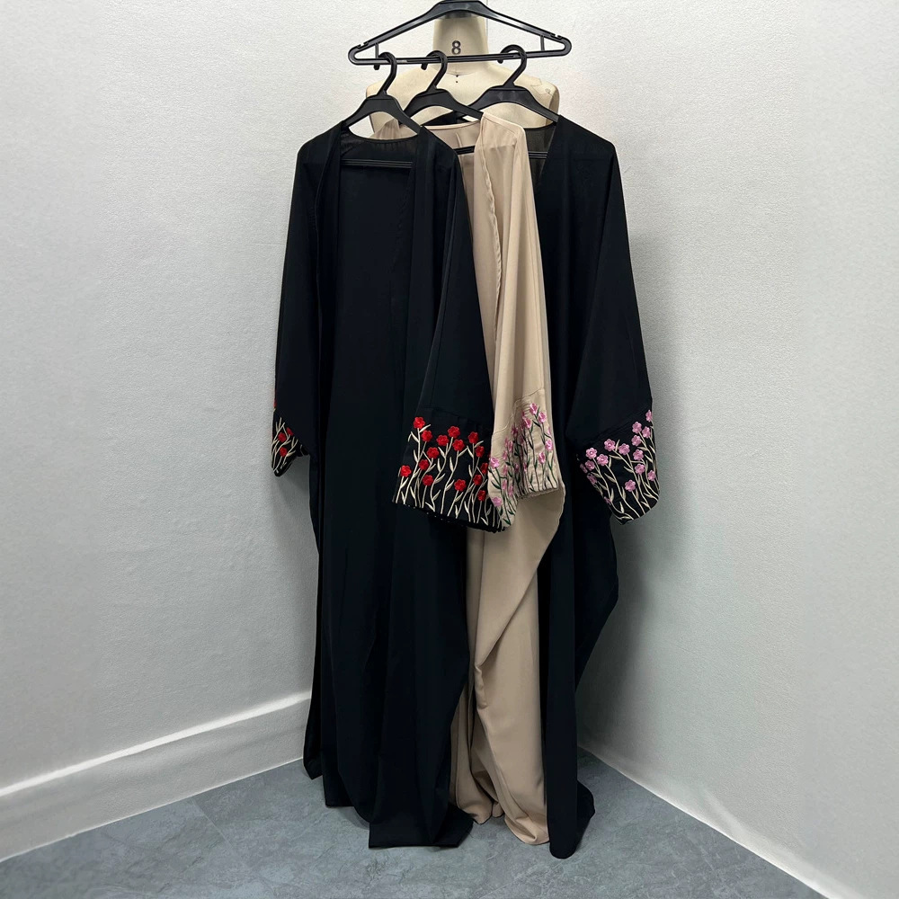 F453 embroidered women's clothing, loose-fit large-size fashionable outerwear, embroidered loose-fit dress, in-stock from the manufacturer