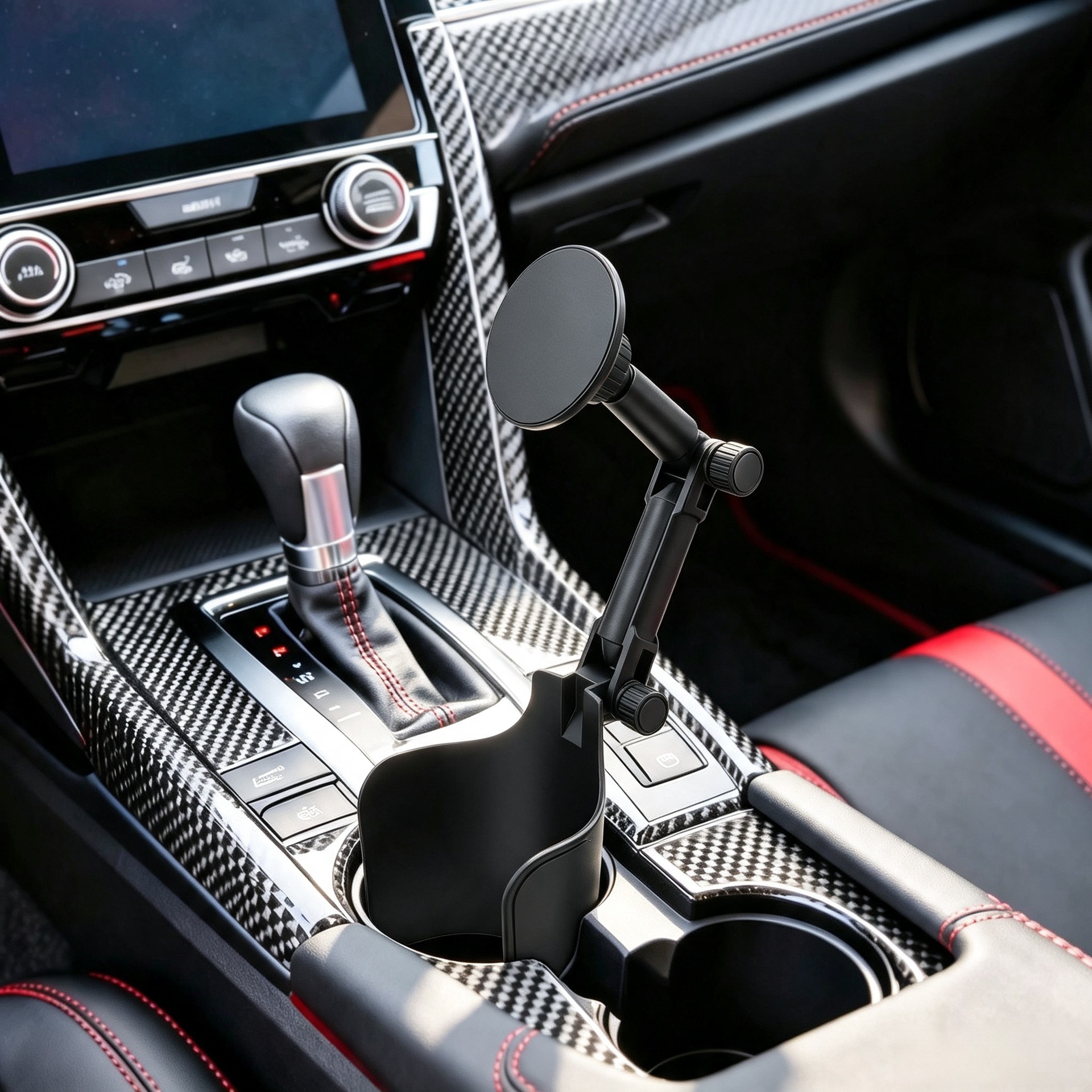 Cross-border car cup holder phone mount, portable navigation car phone holder, multi-functional Magsafe magnetic attachment