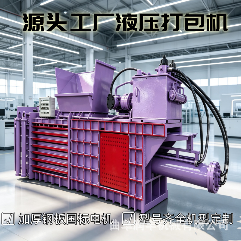 Cardboard, plastic bottle, feed pelletizing machine, horizontal hydraulic old-clothes baler, waste‑recycling paper and straw baling machine