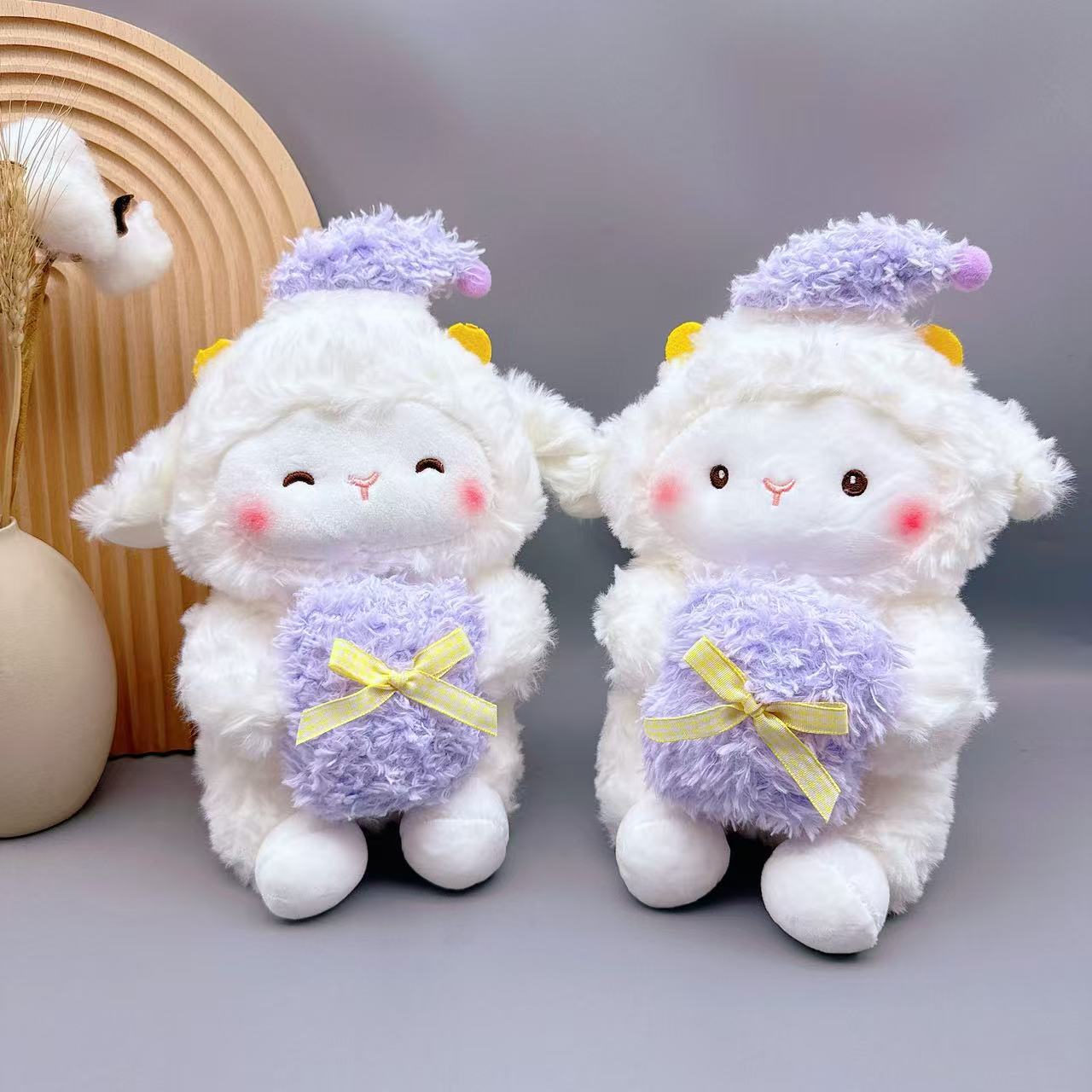 Foreign trade wholesale fur toys 8 inch claw machine doll machine puppet game city sewing machine gift leather bear doll factory