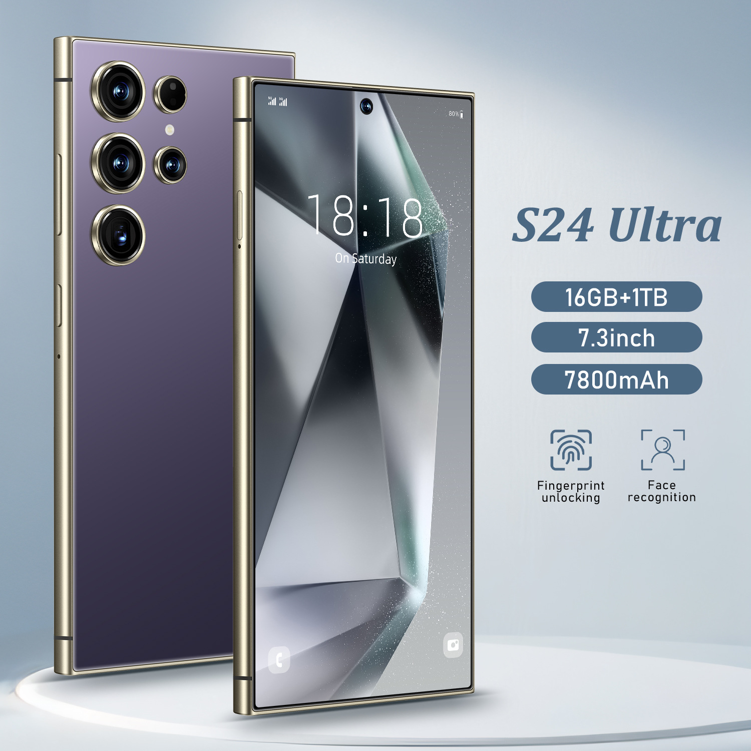 Cross-border mobile phone s24 ultra large screen smartphone ((16+1TB) worldwide version true 4G exclusive to foreign trade
