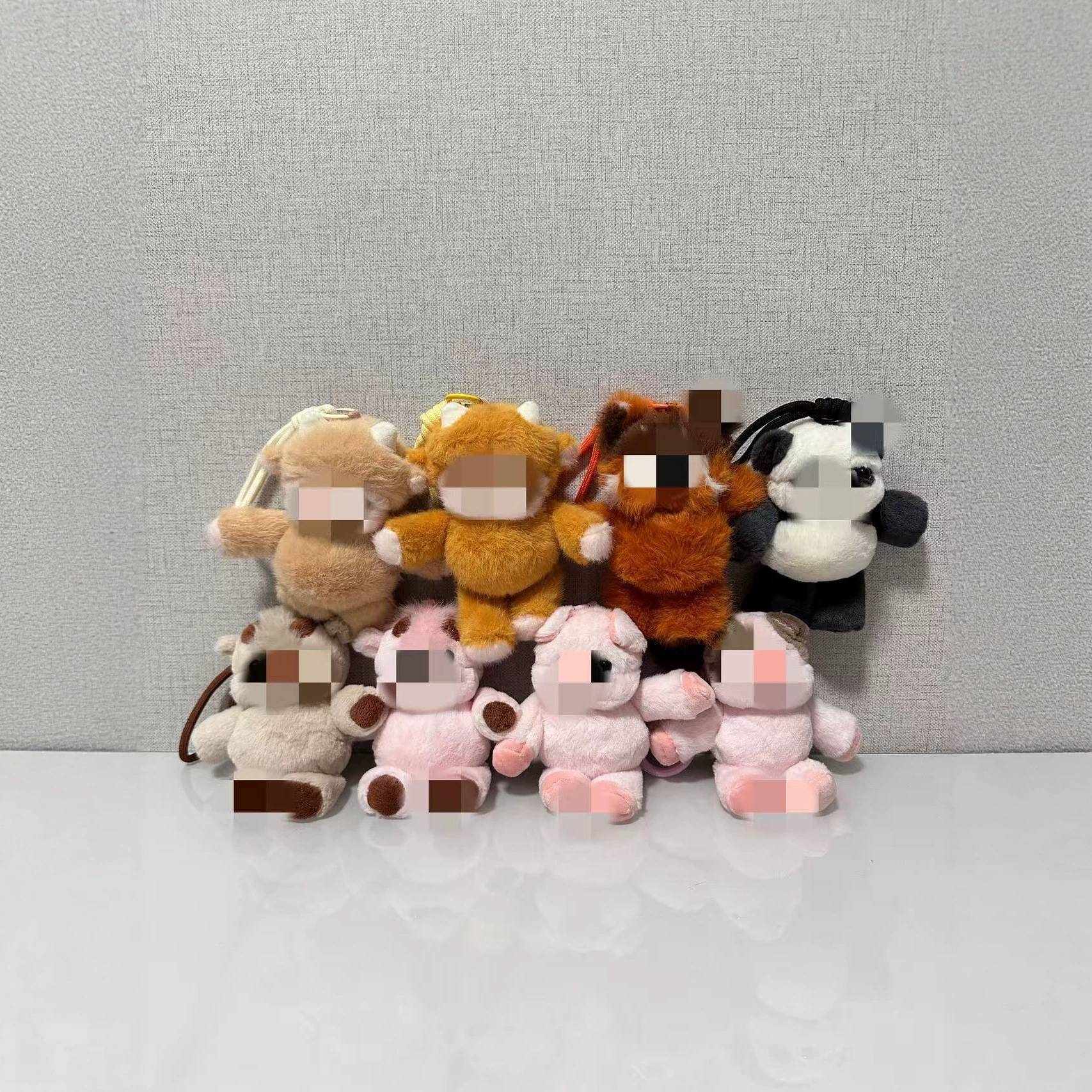 Cross-border foreign trade running series Western Highlands cattle wool toys powder pig powder cow doll manufacturers wholesale