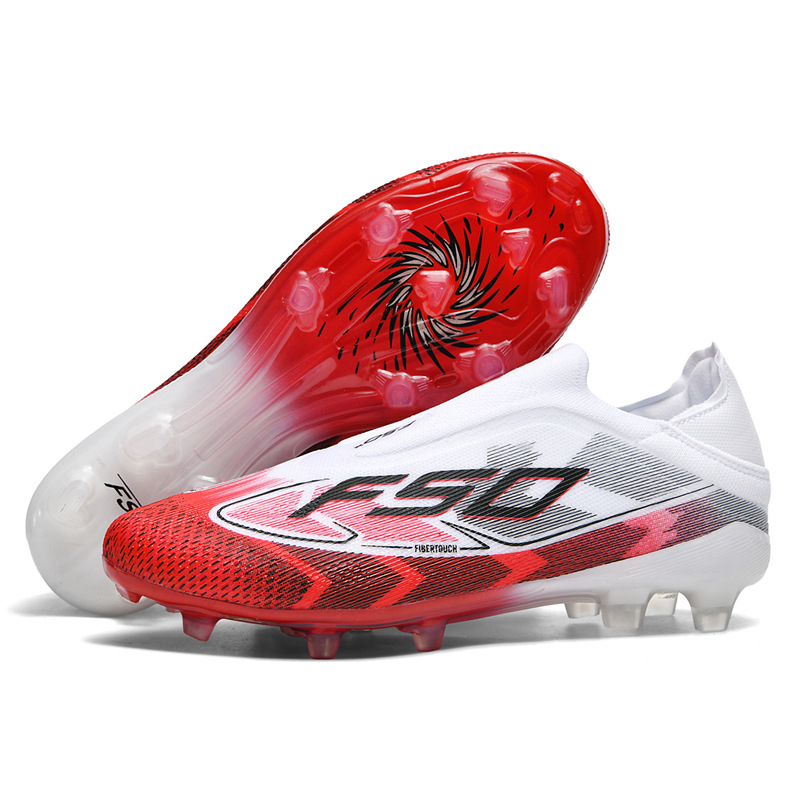 2025 soccer shoes, popular online trend, cross-border high-top couple’s football boots, drop-shipping available; long‑stud training shoes