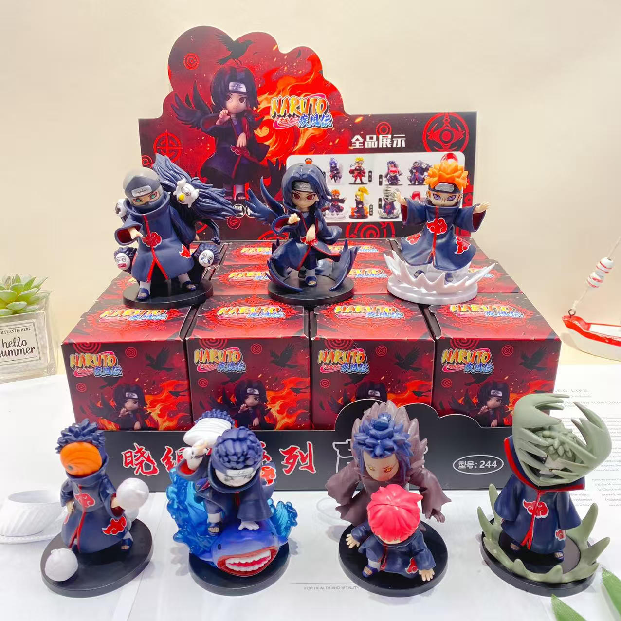 The new animated Fire Shadow Xiao organizes a collection of handmade blind boxes, blind guessing boxes, handmade gifts, and tableware.