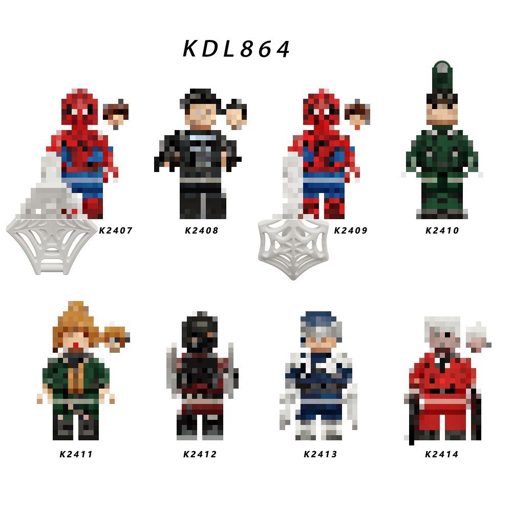 Foreign Trade Goods KDL864 Superhero Series Spider-Man Boomerang Assembled Building Blocks Minifigures Toy, Bagged Wholesale