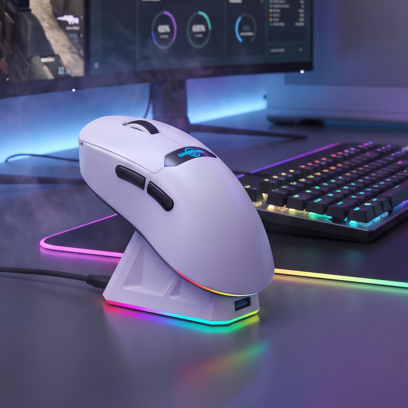 Manufacturer direct supply 3311 three-mode wireless mouse game electronic sports 12000 high dpi rechargeable RGB colored breath