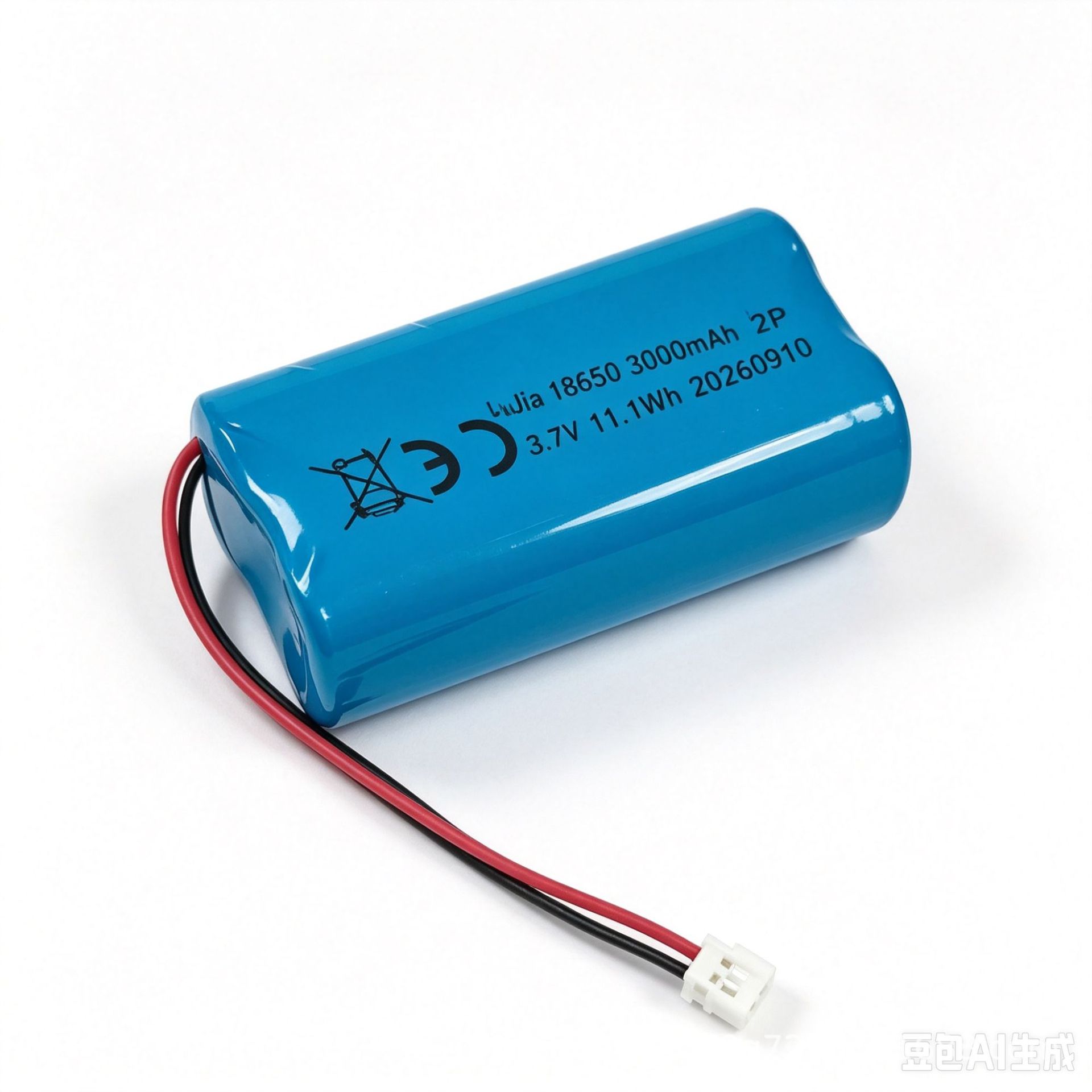 18650—1500 mAh parallel battery pack, 3000 mAh; for Bluetooth speakers, lighting lamps, and massage devices; with certification