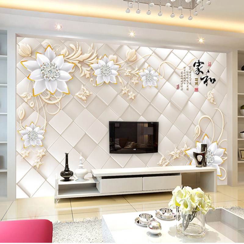 2026 New Style TV Background Wallcovering, 8D Mural, 3D Stereo Living Room Cinema Wallcovering