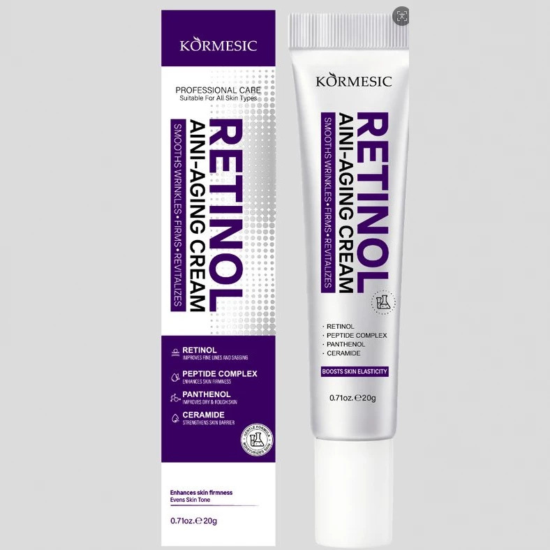 KORMESIC Retinol Face Cream – Fully in English Packaging, Moisturizing & Nourishing Skin Care Cream – Wholesale Available