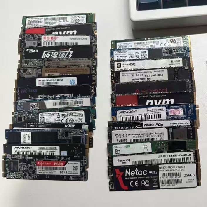 Domestic Brands 256GB, 512GB, 1TB M.2 2280 Refurbished SATA Solid-State Drives (SSDs) — Bulk Quantities Available