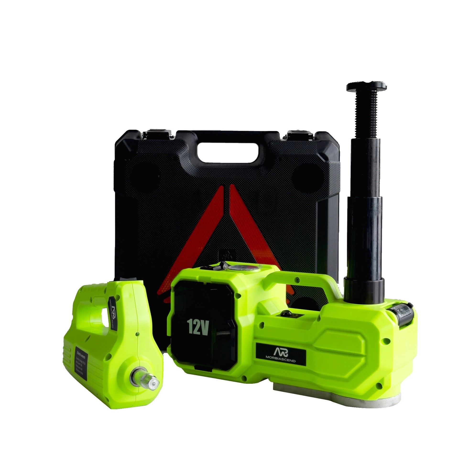 New 12V8T on-board electric and hydraulic portable inflatable multi-purpose tire change tool wholesale