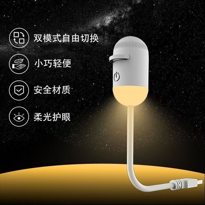Cross-border sensing small night light explosion starlight USB mini projector starlight projection lamp in the bedroom LED small night