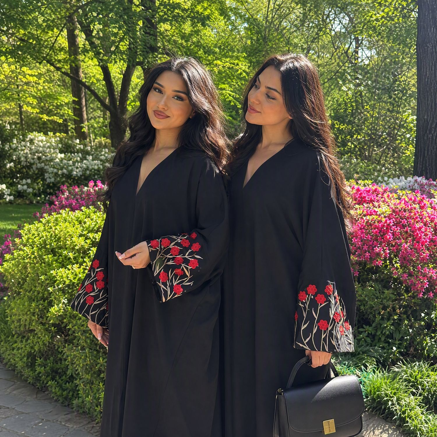 Elegant Floral Embroidery Cardigan – LR1051