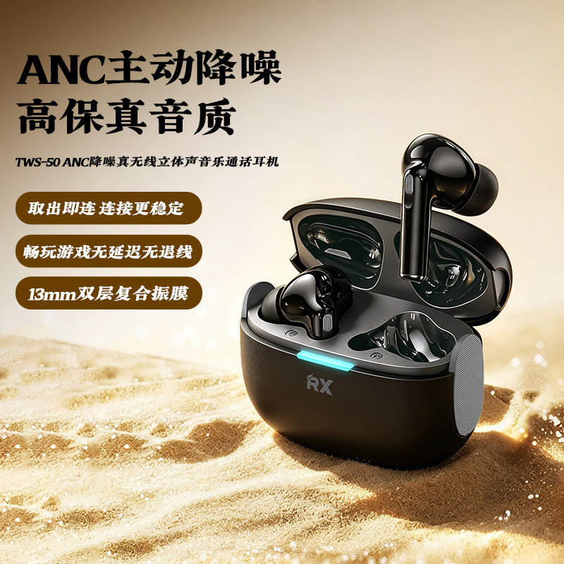 Remax new affordable bluetooth headphones with noise reduction over ANC music calls into ear bluetooth wireless headphones