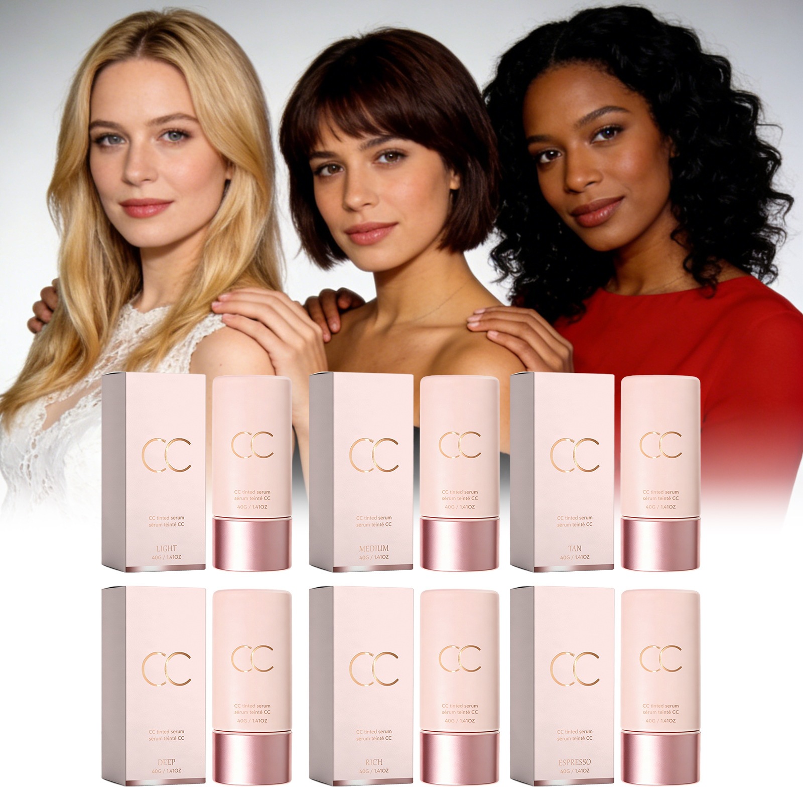 Cross-Border CC Natural-Face Tinting Cream Series—Lightweight, Flawless Finish, No Caking, Even Skin Tone, Naturally Easy to Apply, Mimics a No-Makeup Look