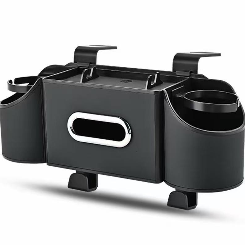 Car seat back box multi-purpose paper towel box car carrying water cup rack seat back box car interior decorations