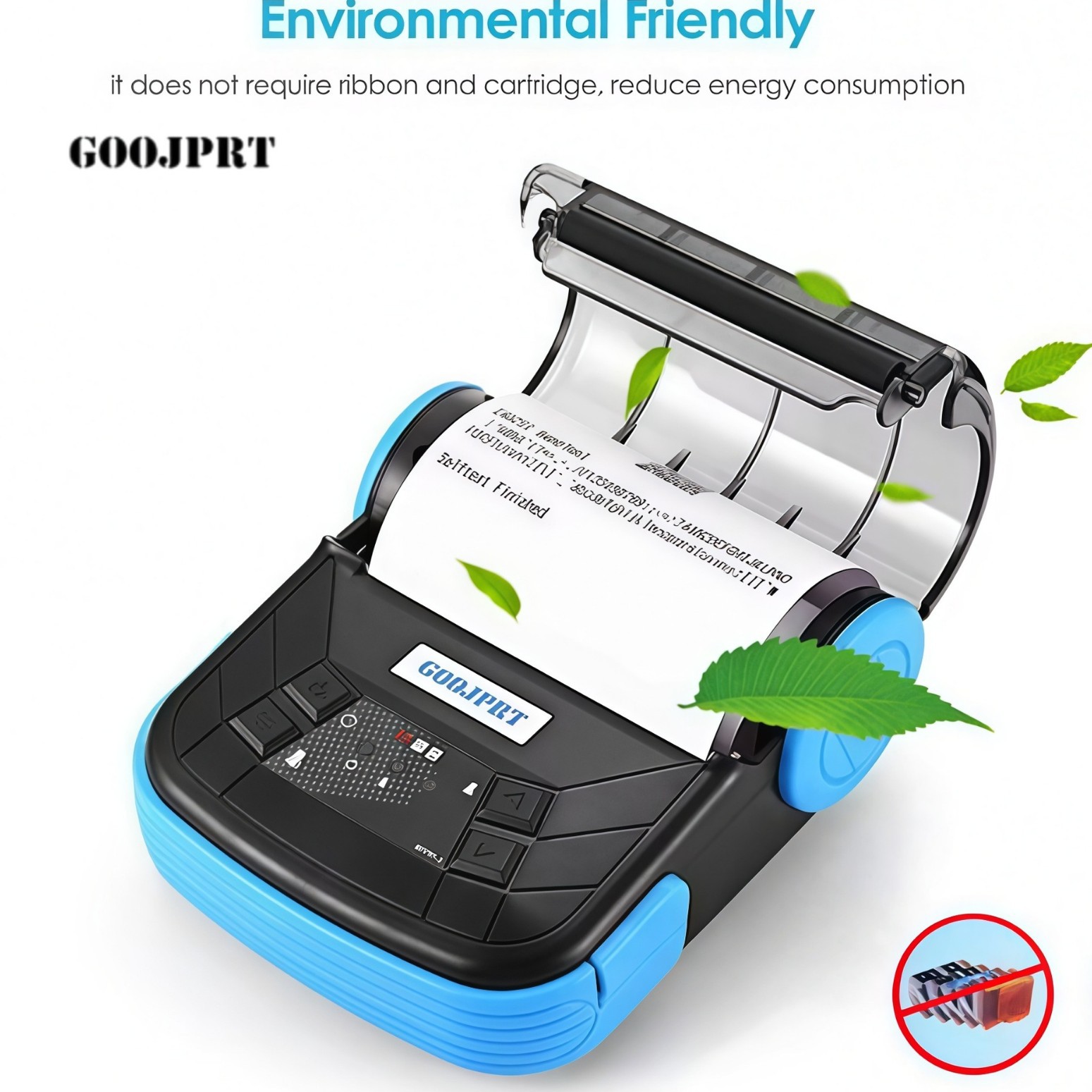 Portable 80mm receipt printer, thermal transfer, handheld Bluetooth, portable mini, cross-border
