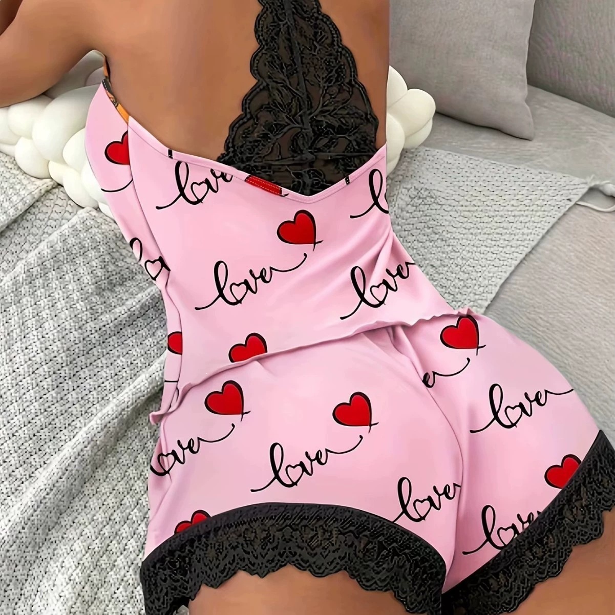 Cross-border Amazon AliExpress European and American-style women’s sleeveless camisole and shorts pajama set, milk-silk loungewear