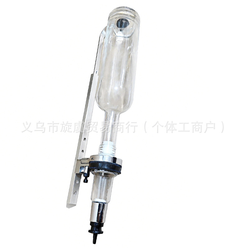 Single Silver Wall-Mounted Pump Perfume Dispenser—Quantitative Liquid Perfume Refilling Stand