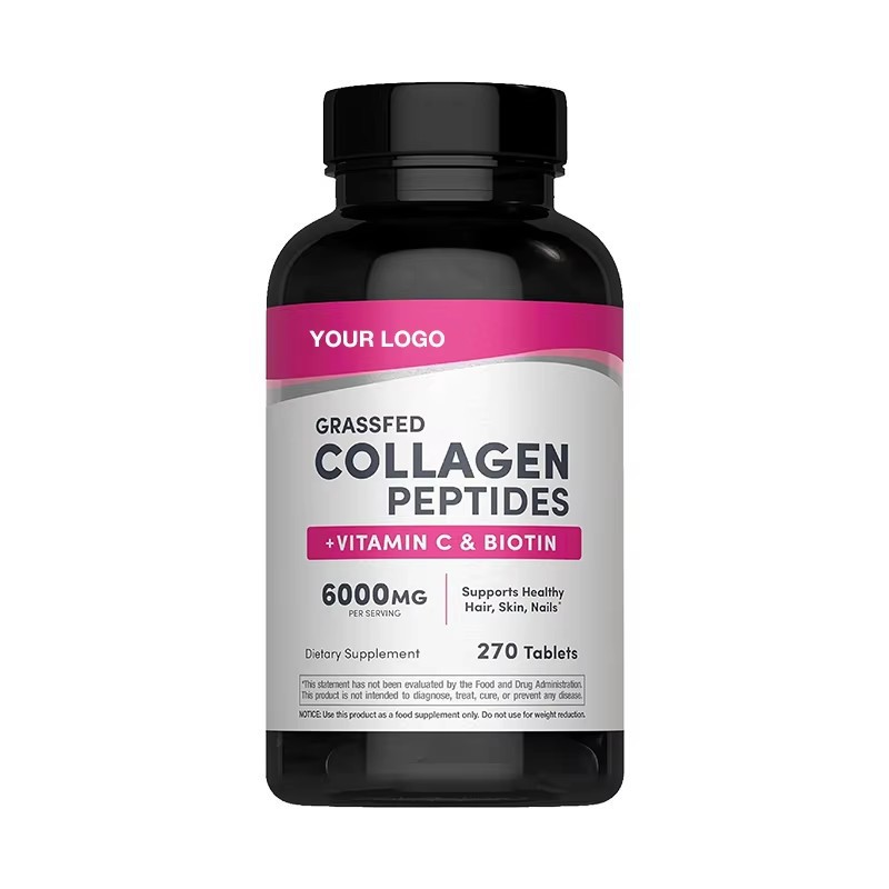 Cross-border best-selling collagen white egg peptide tablets, 270-count pack; marine collagen powder dietary supplement