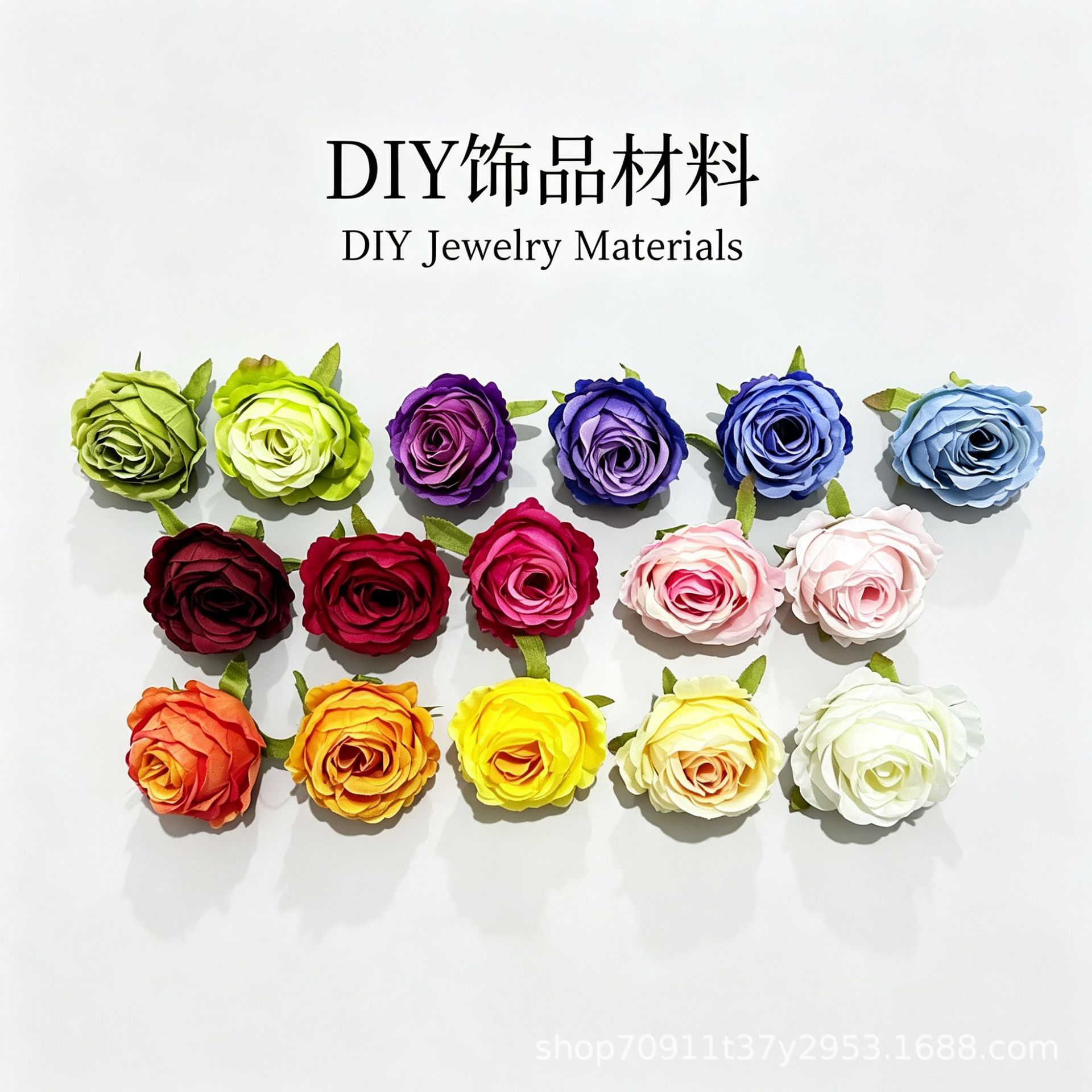 Artificial Rose Flowers, Cross-Border Home DIY Decorations, Silk Flower Hairpins, Corsages, Wreaths, Handmade Floral Materials, Artificial Roses