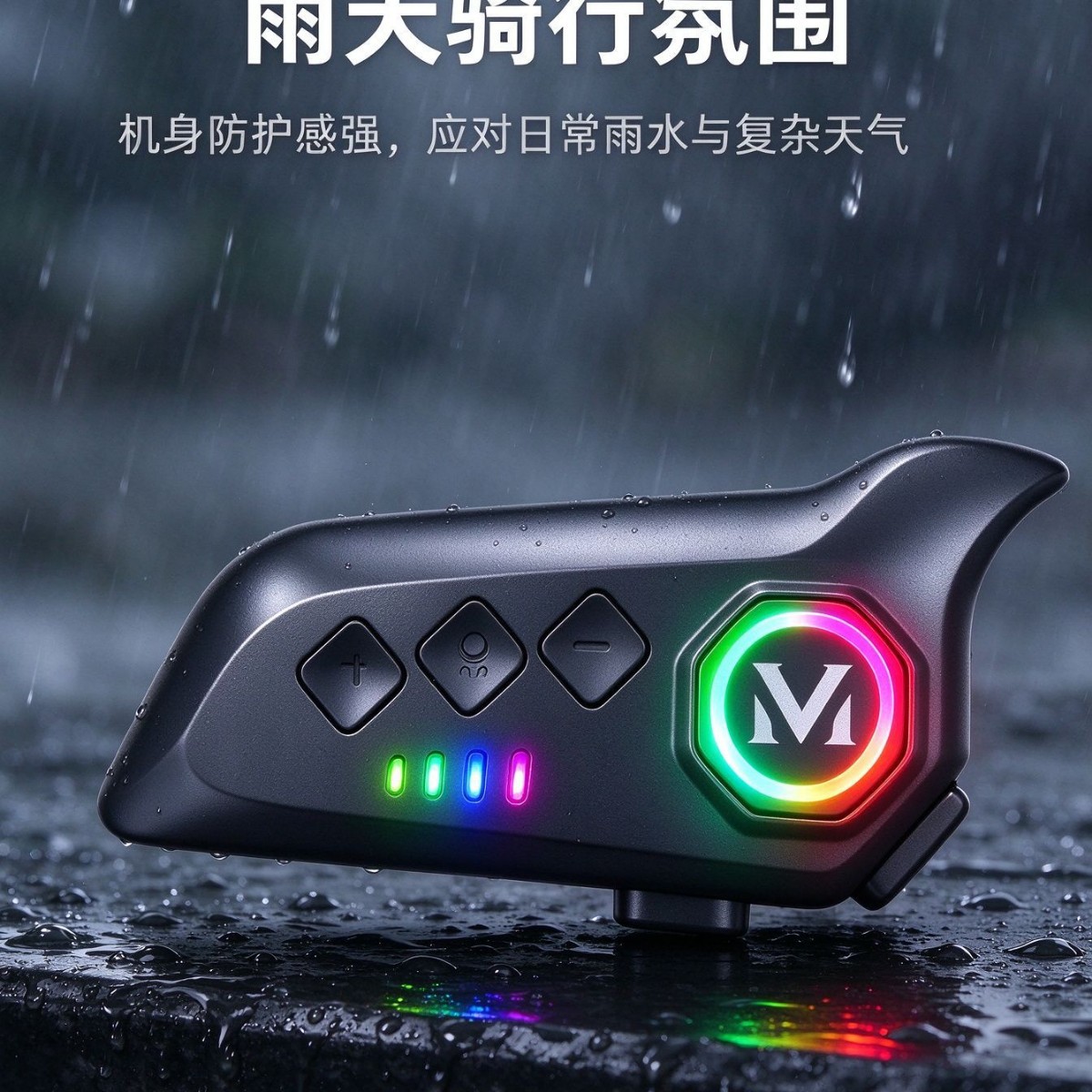 Cross-border 1200mAh motorcycle helmet Bluetooth headset for calls, music, navigation, and riding—deep bass, in stock