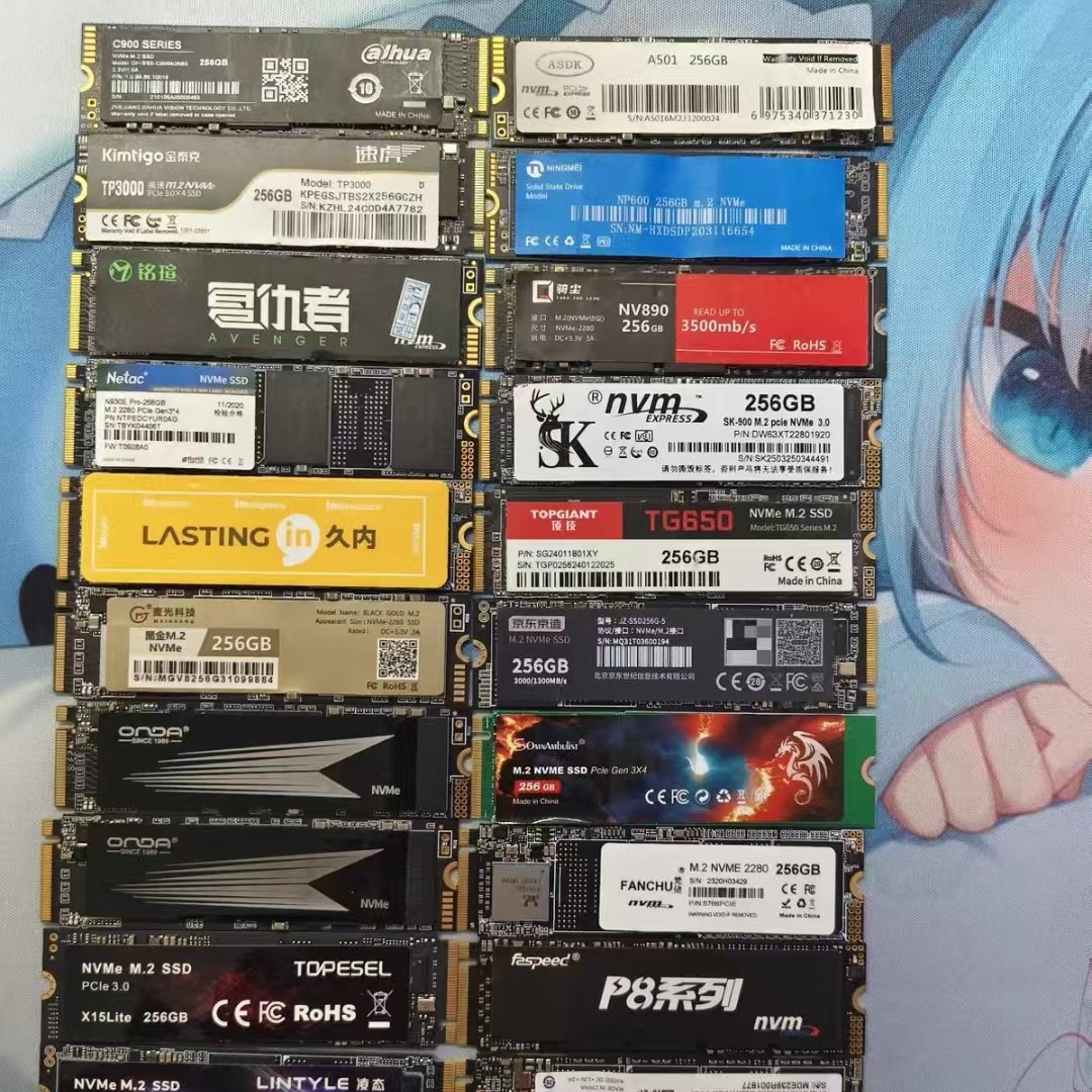Domestic Brands 256GB, 512GB, 1TB M.2 2280 Refurbished SATA Solid-State Drives (SSDs) — Bulk Quantities Available