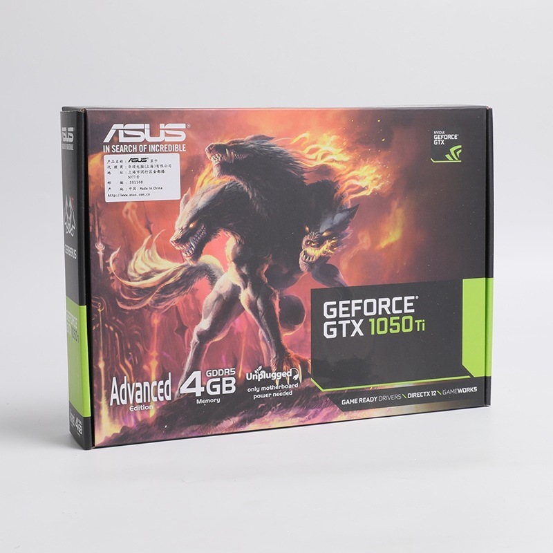 Compatible with ASUS CERBERUS GTX 1050 Ti-A4G graphics card, gaming desktop PC, graphics card, dog, and other items.