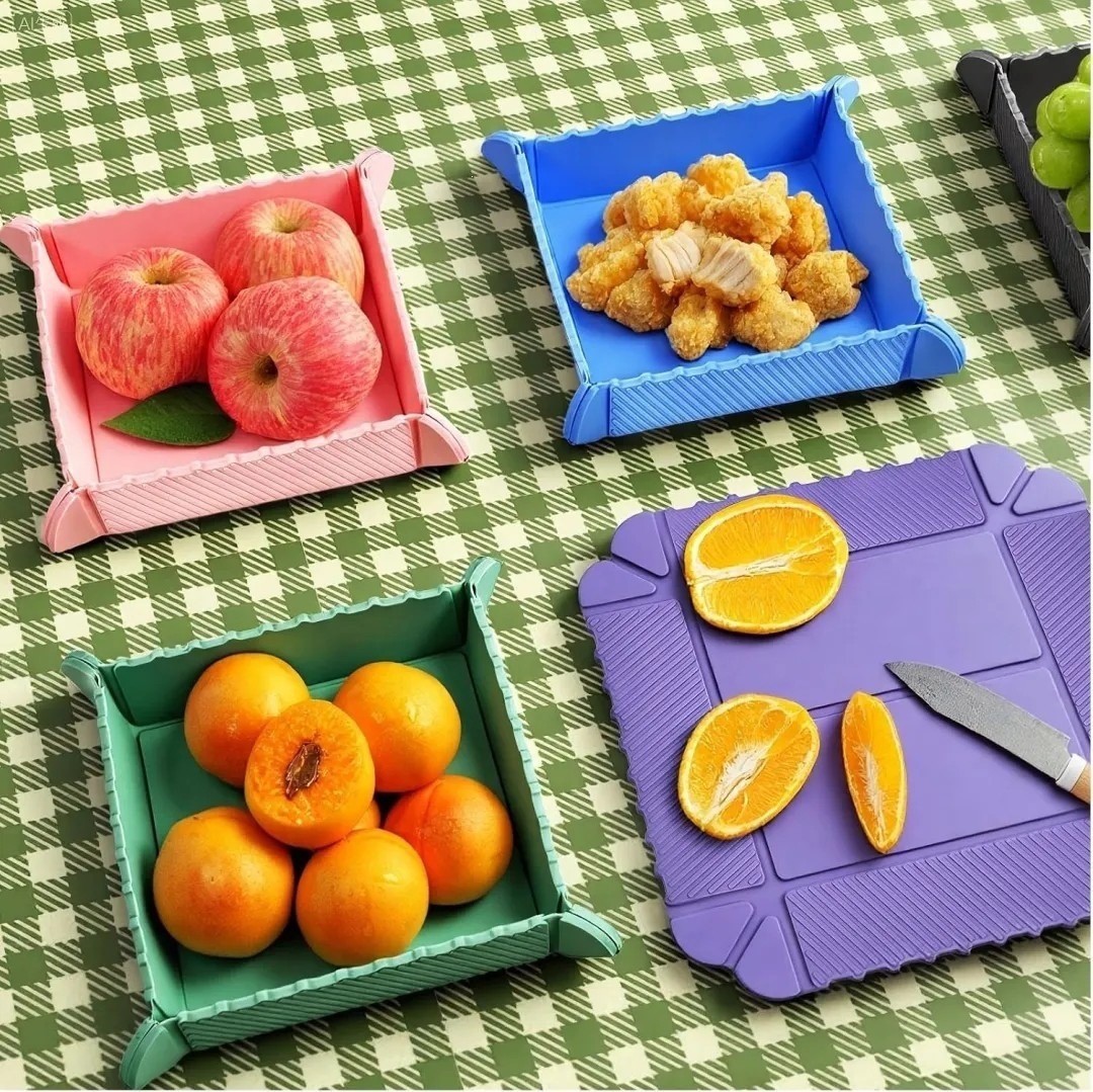 Cross-border bestseller: 5-Piece Silicone Snack Containers.