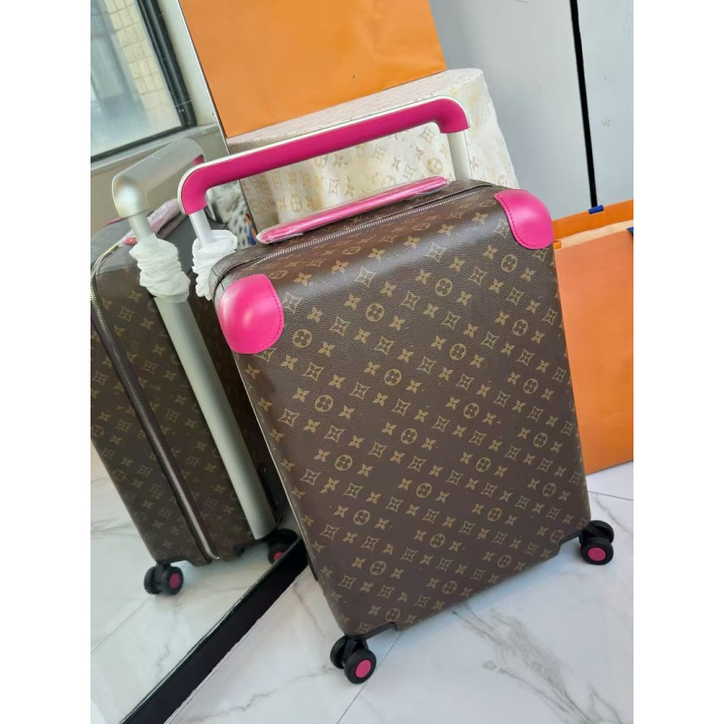 Lujia Horizon 55CM Macaron 20-Inch Universal-Wheel Carry-On Suitcase with Horizon-Coated Canvas Exterior