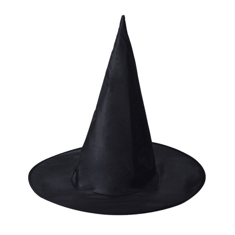 Halloween hat, black Oxford cloth wizard hat, makeup costume prop, Harry Potter magic witch hat