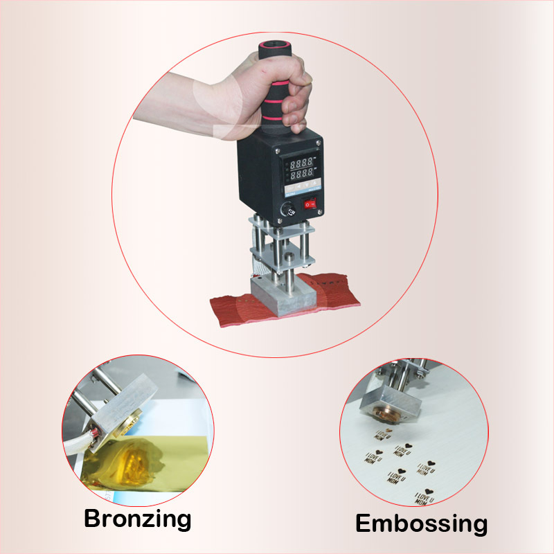 Handheld branding iron; hot stamping machine; leather hot stamping machine; wooden box label‑branding machine; cake branding machine, size 5×7