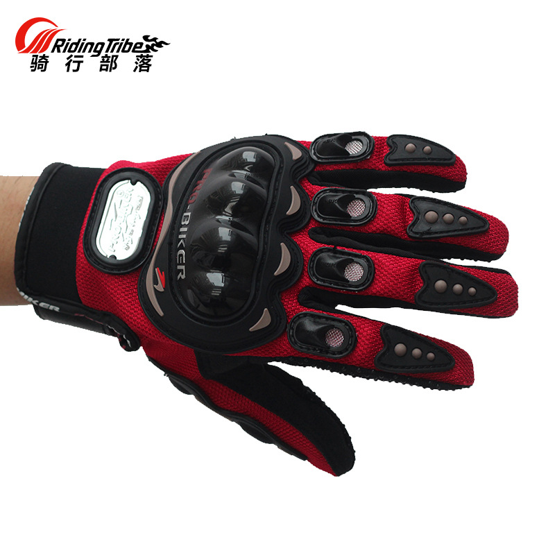 Cycling gloves for men, summer motorcycle gloves, breathable anti-fall rider gloves, racing and off-road gear