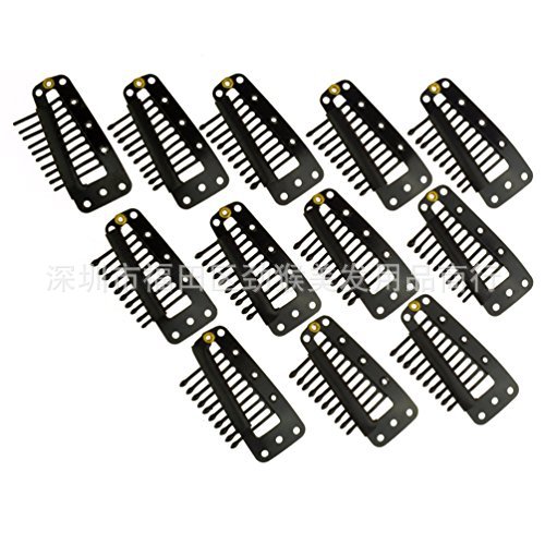 Factory direct sale BB clip ten-tooth droplet clip 3.6CM stainless steel clip hair wig clip slanted tooth extension