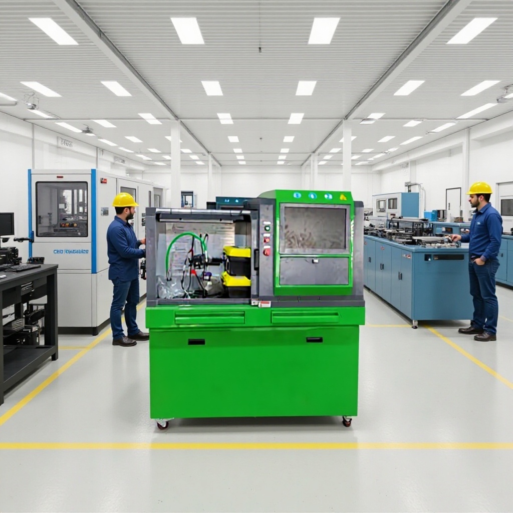 Optional testing of 6 fuel nozzles; Fuel nozzle test bench CRS318