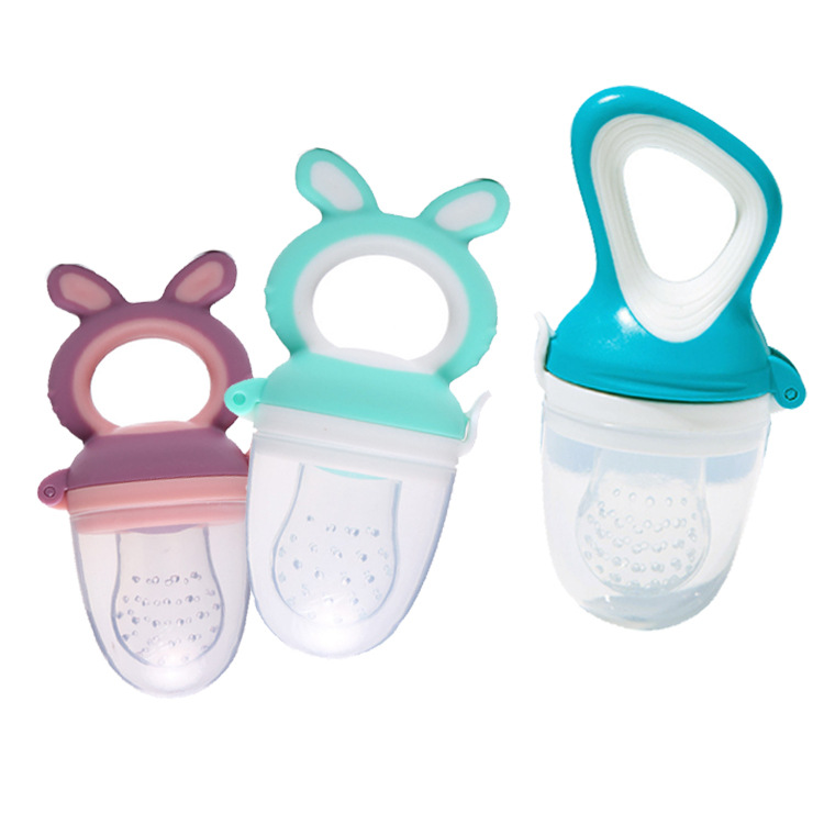 New baby teether fruit and vegetable mesh bag, soothing pacifier and fruit/vegetable feeder—factory direct sales