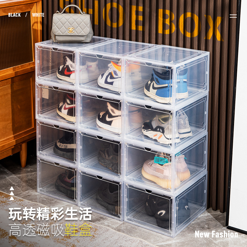 Acrylic Transparent Shoe Box Storage Organizer, Plastic Basketball Shoe Cabinet, Sneaker Storage Box, Display Case—The Ultimate Shoe‑Organizing Tool