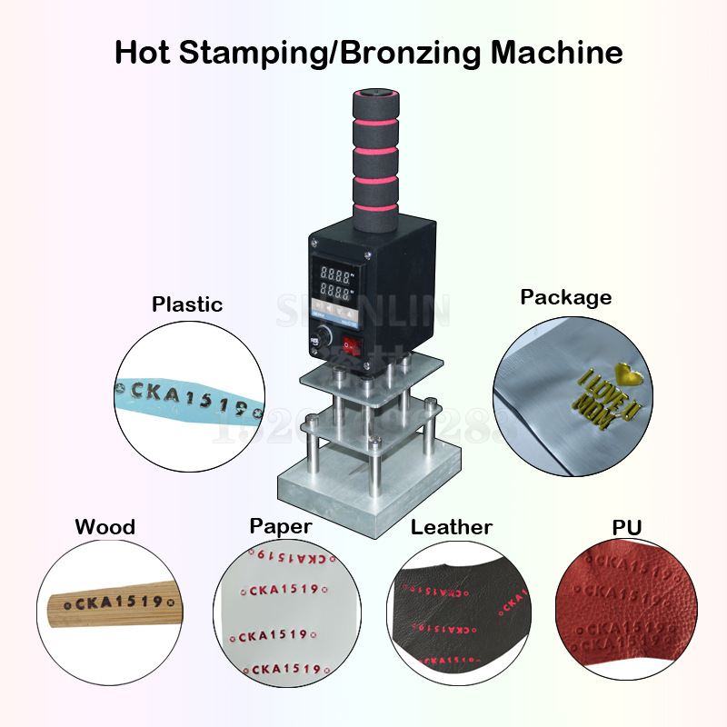 Handheld branding iron; hot stamping machine; leather hot stamping machine; wooden box label‑branding machine; cake branding machine, size 10×13