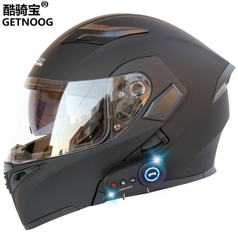 Cool Ride Baoh electric motorcycle Bluetooth helmet dual-lens reveal helmet full helmet motorcycle helmet with FM
