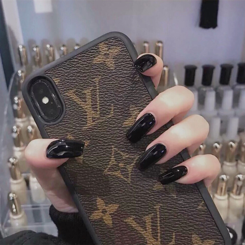False nail tips, ready-to-wear nail extensions, pre‑made nail stickers, solid black color, European and American style, removable manicure