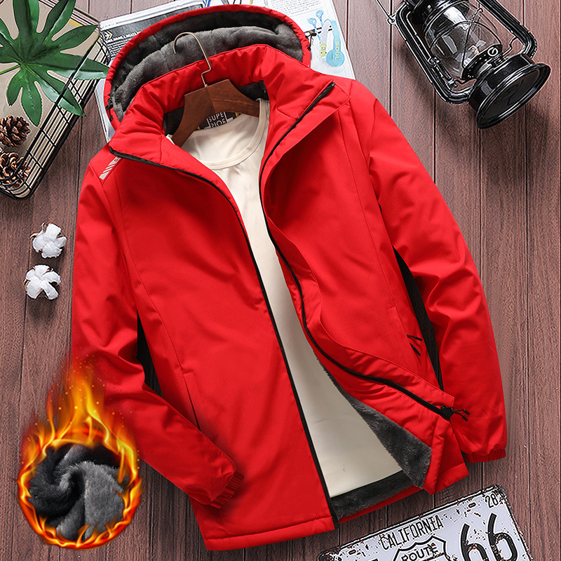 2026 Winter Thickened Men’s Cotton-Padded Coat, Printed Jacket, Men’s Outerwear, Lightweight and Simple Casual Cotton-Padded Jacket for Men