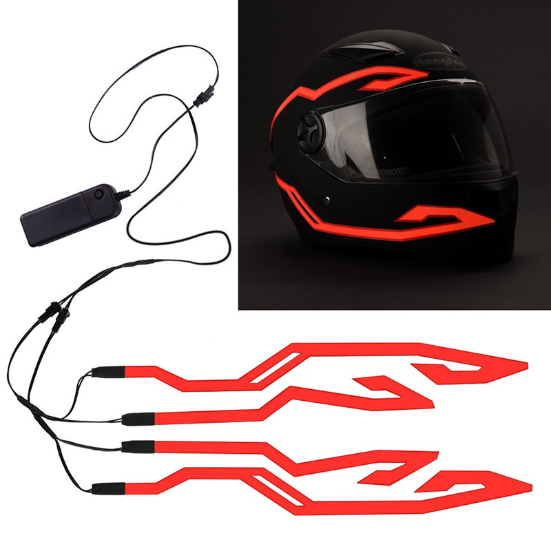 Amazon best seller motorcycle helmet light strip led helmet light strip source waterproof model light strip helmet