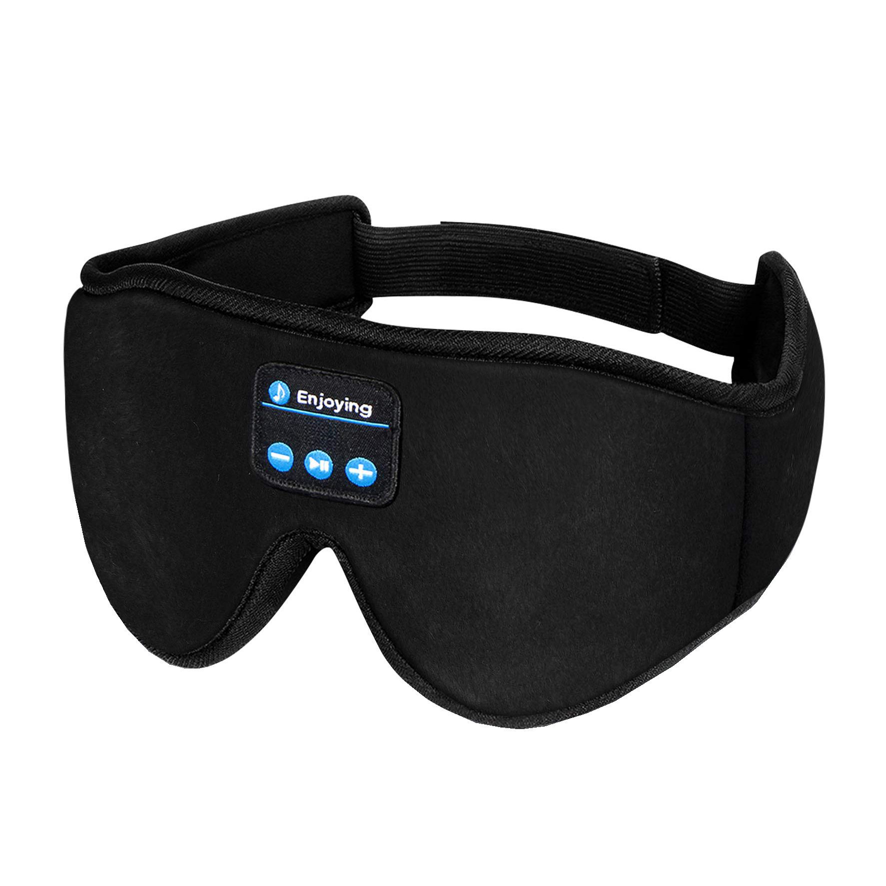 Manufacturer direct sales 3D wireless 5.0 Bluetooth music goggles call two-ear stereo music shade sleep goggles