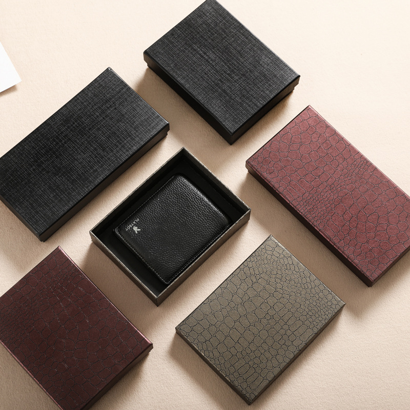 In Stock Wallet Belt Gift Box, Rectangular Gift Packaging Box, Flip-Top Paper Box, Storage Box