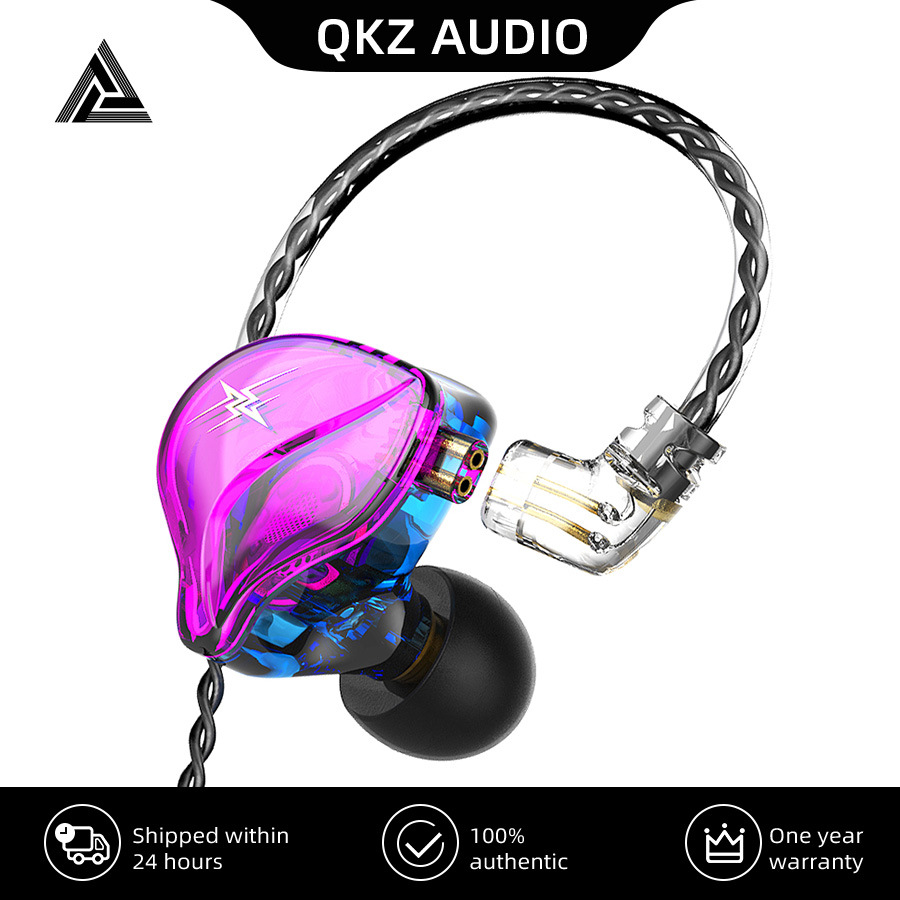 QKZ ZXT monitor-grade headphones, mobile games, wired control bands, wheat, and sports running in-ear eating headphones