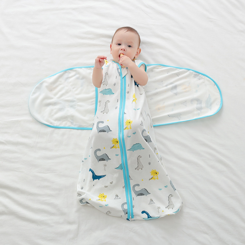 Infant Swaddle Sleep Sack, Breathable Anti‑kick Blanket, All‑Season Newborn Anti‑startle Sleep Aid, Pure Cotton Leg‑Covering Design