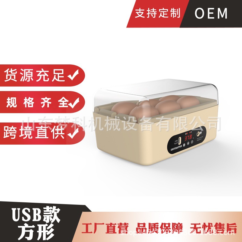 6 USB fully automatic incubator small incubator educational enlightenment incubator chicken and egg cooker