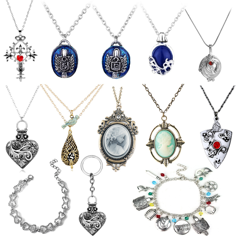 Best-Selling European and American Film & TV Merchandise: Vampire Diaries Necklace, Creative Verbena Necklace, Stefan & Damon Necklace